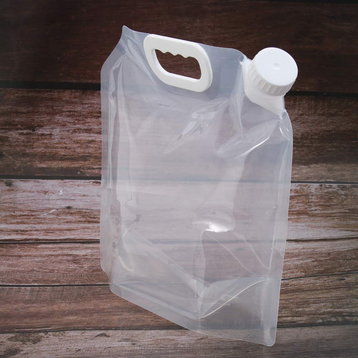 **Cabilock 4-Pack Collapsible Water Storage Bags - Clear Plastic Camping Kettle, Water Jug & Travel Container - Foldable Drinking Water Carrier for Hiking, Backpacking & Outdoor Adventures**