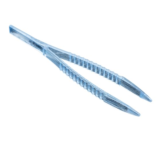 Cole-Parmer 644320 Disposable Sterile Polystyrene Forceps - Individually Wrapped, 100/Pack - Ideal for Laboratory, Medical, and Sterile Sampling Applications