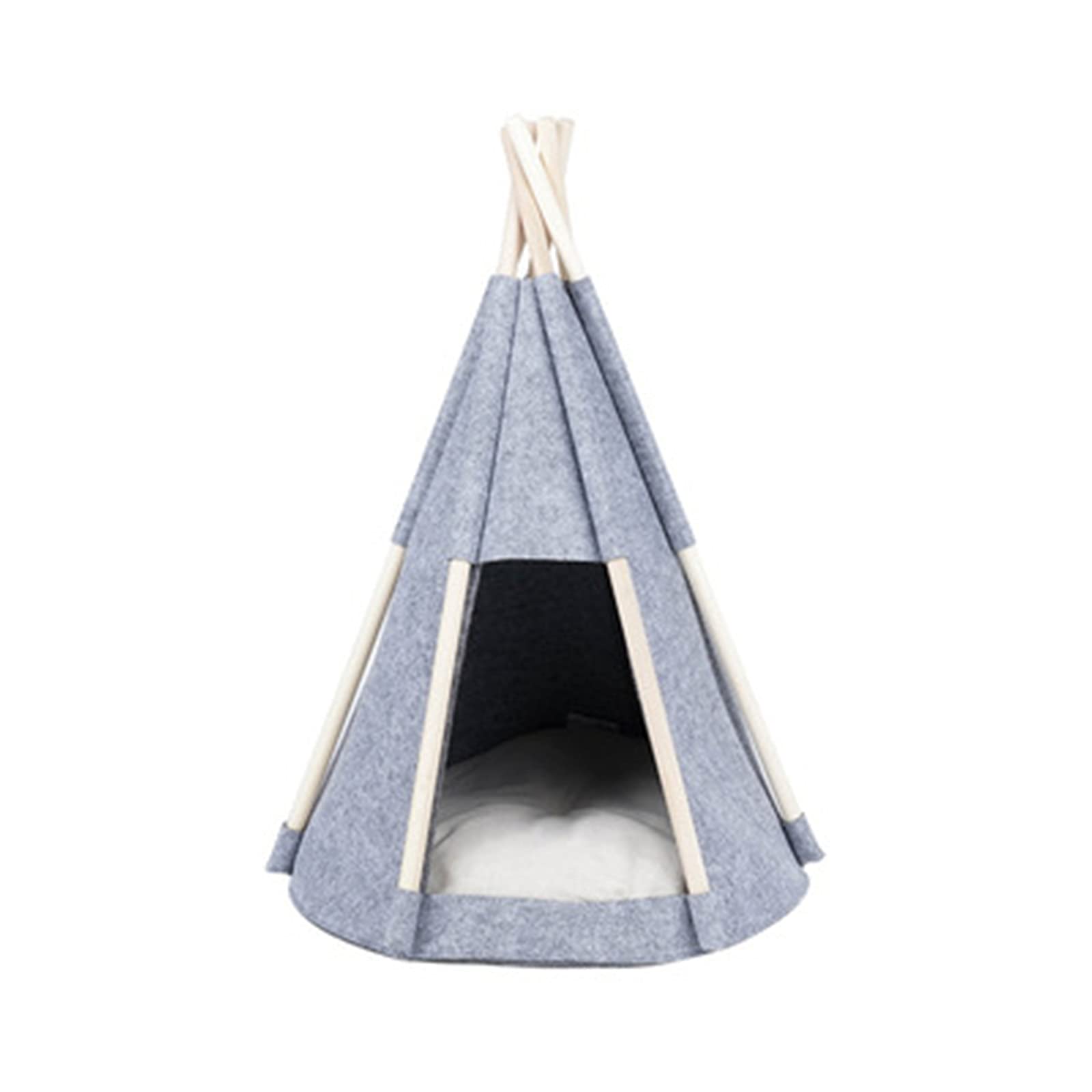 Cozy Pet Tent & Teepee - Private Cat Cave & Small Dog Bed, Durable Puppy House for Indoor & Outdoor Use - Perfect for Camping, Travel & Home Comfort