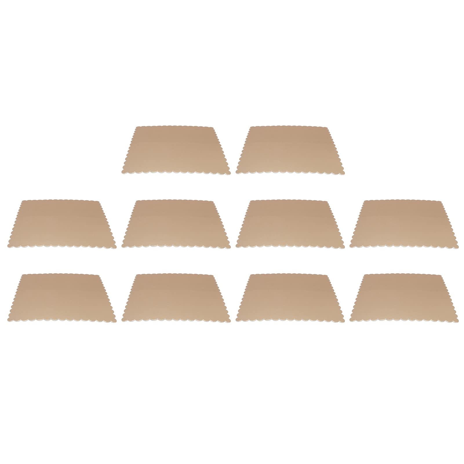 10Pcs 6-Inch Square Cake Boards - Sturdy Mousse Cake Tray for Home Bakery, Restaurants & Cupcake Display | Perfect for Pastry Presentation, Dessert Serving & Party Platters