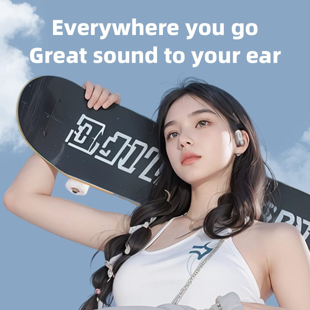 FiiO JadeAudio JW1 14.2mm Large Dynamic Driver Open-Ear True Wireless Bluetooth Earbuds - Perfect for Running, Workouts & Outdoor Activities