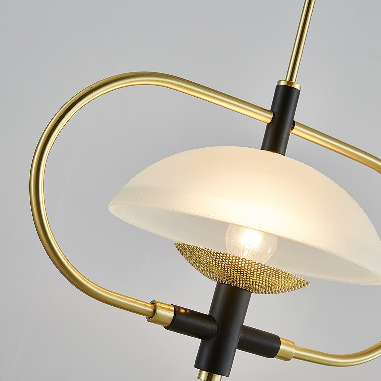Modern Aperture Pendant Light Fixture - Adjustable Hanging Ceiling Lamp for Kitchen Island, Dining Room & Bedroom Lighting Decor