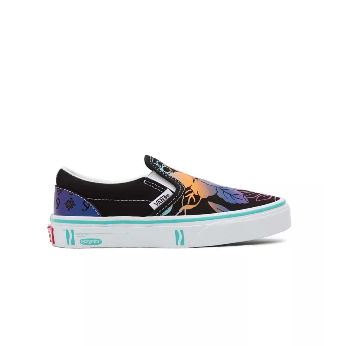 Crayola Kids Classic Slip-On Shoes with 'Trace Your Dreams' Design - Comfortable & Stylish Sneakers for School, Play & Everyday Wear