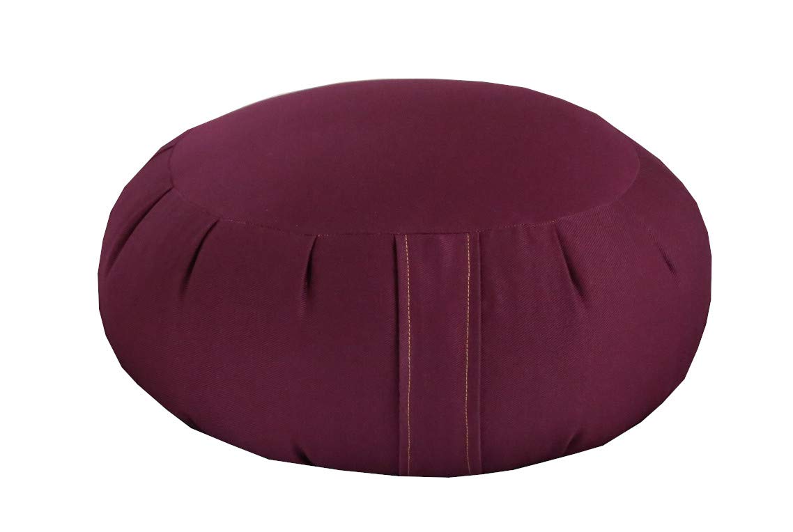 Organic Buckwheat Meditation Cushion Set - Zafu & Zabuton Pillow Combo (4-Piece) for Yoga, Zen Sitting, Meditation & Floor Seating Comfort