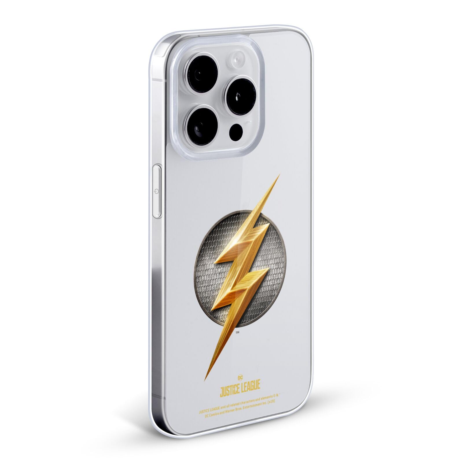 Officially Licensed Justice League The Flash Soft Gel Case for Apple iPhone 11 Pro Max - Durable Protective Phone Cover with Movie Logo - Perfect for DC Fans, Superhero Lovers & Everyday Use