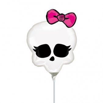 Monster High Skullette Badge Mini 14 Inch Balloons (Pack of 2) - Perfect for Birthday Parties, Halloween Decorations & Themed Events