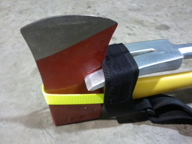 Firefighter Axe Halligan Tool Irons Carrier Sling - Heavy Duty Rescue Gear for Emergency Responders (Tools Not Included) - Perfect for Firefighting, Rescue Operations & Tactical Training