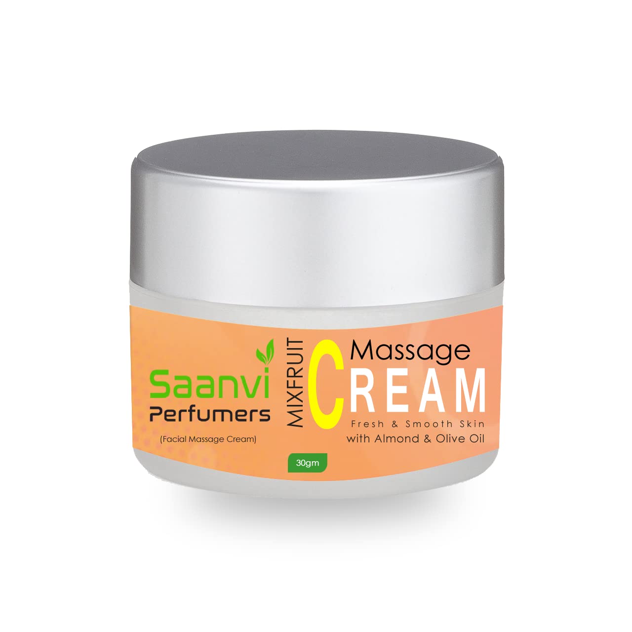 Fruit Facial Massage Cream for Dry Skin - Hydrating Face Moisturizer to Brighten Dull Skin, Reduce Wrinkles & Dark Spots - 30g | Perfect for Daily Skincare Routine & Spa Treatments
