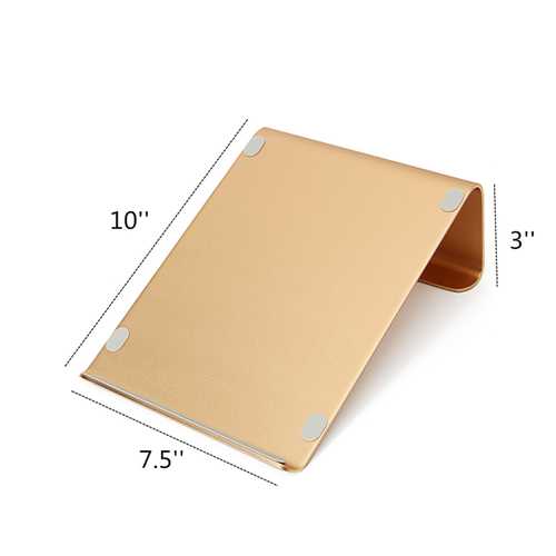 Premium Aluminum Alloy Laptop Stand for 11-17 Inch Notebooks & Tablets - Adjustable Ergonomic Cooling Riser for Home, Office & Travel Use