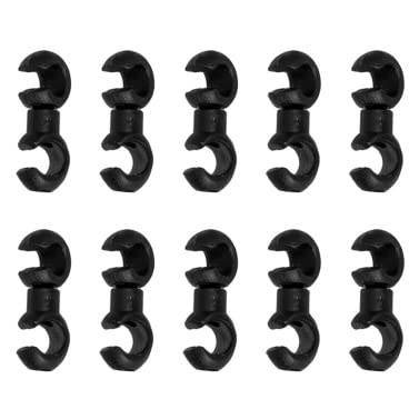 10Pcs Rotating Bicycle Cable Clips - MTB Bike Derailleur Shift & Brake Cable Housing Organizer - Durable Bike Cable Fixing Hooks for Road & Mountain Bikes - Perfect for Bike Maintenance & Cable Management