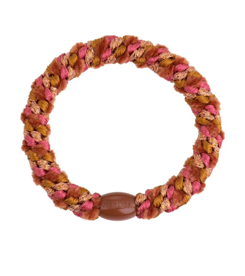Bon Dep Terracotta & Raspberry Glitter Hairband - Sparkling Hair Accessory for Women, Girls | Perfect for Parties, Weddings & Everyday Fashion