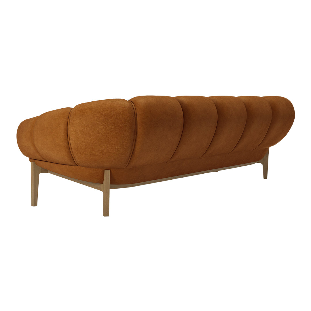 Comfortable Croissant 3-Seater Sofa - Modern Living Room Furniture for Small Spaces | Perfect for Apartments, Lounges & Cozy Home Decor