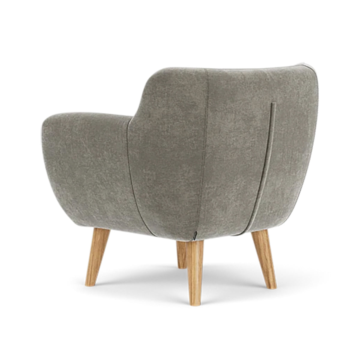 Anne Fabric Armchair - Modern Upholstered Accent Chair for Living Room, Bedroom & Office - Comfortable Lounge Chair with Sturdy Wooden Legs (Perfect for Reading, Relaxing & Home Decor)