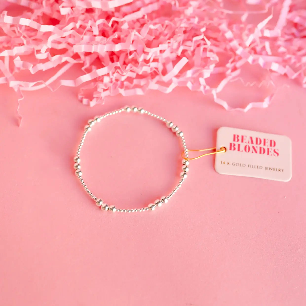 ILY Silver Beaded Bracelet for Women - Elegant Adjustable Handmade Jewelry Gift for Birthday, Anniversary & Everyday Wear