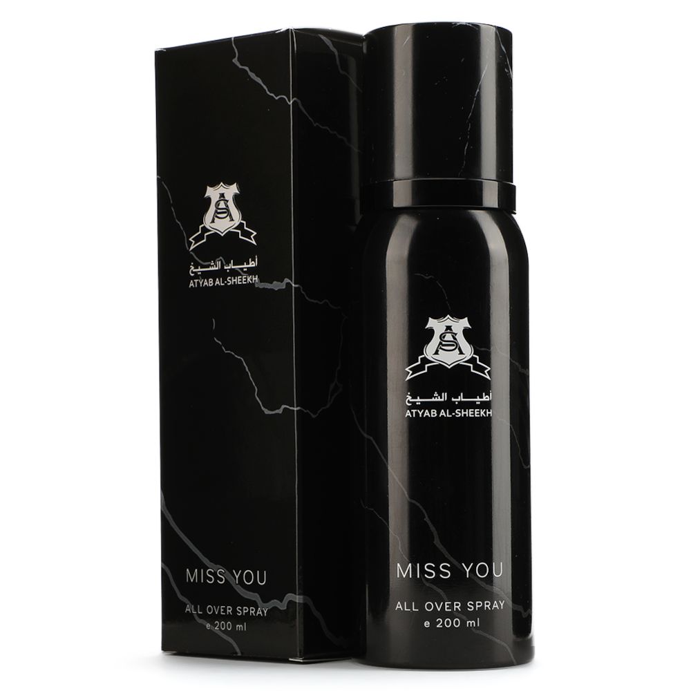 Miss You All Over Body Spray 200ml - Long-Lasting Fragrance for Women, Perfect for Daily Use, Work, and Special Occasions