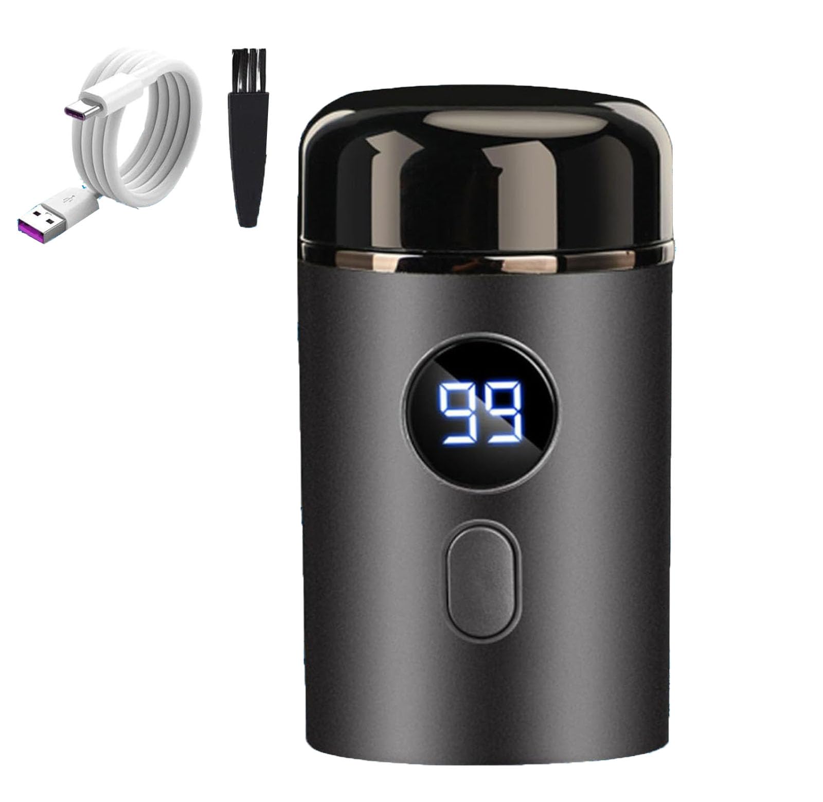 Doonai Mini Portable Electric Shaver for Men - 2025 Upgrade USB Rechargeable Waterproof Beard Trimmer with Digital Display - Perfect for Travel, Gym & Business Trips