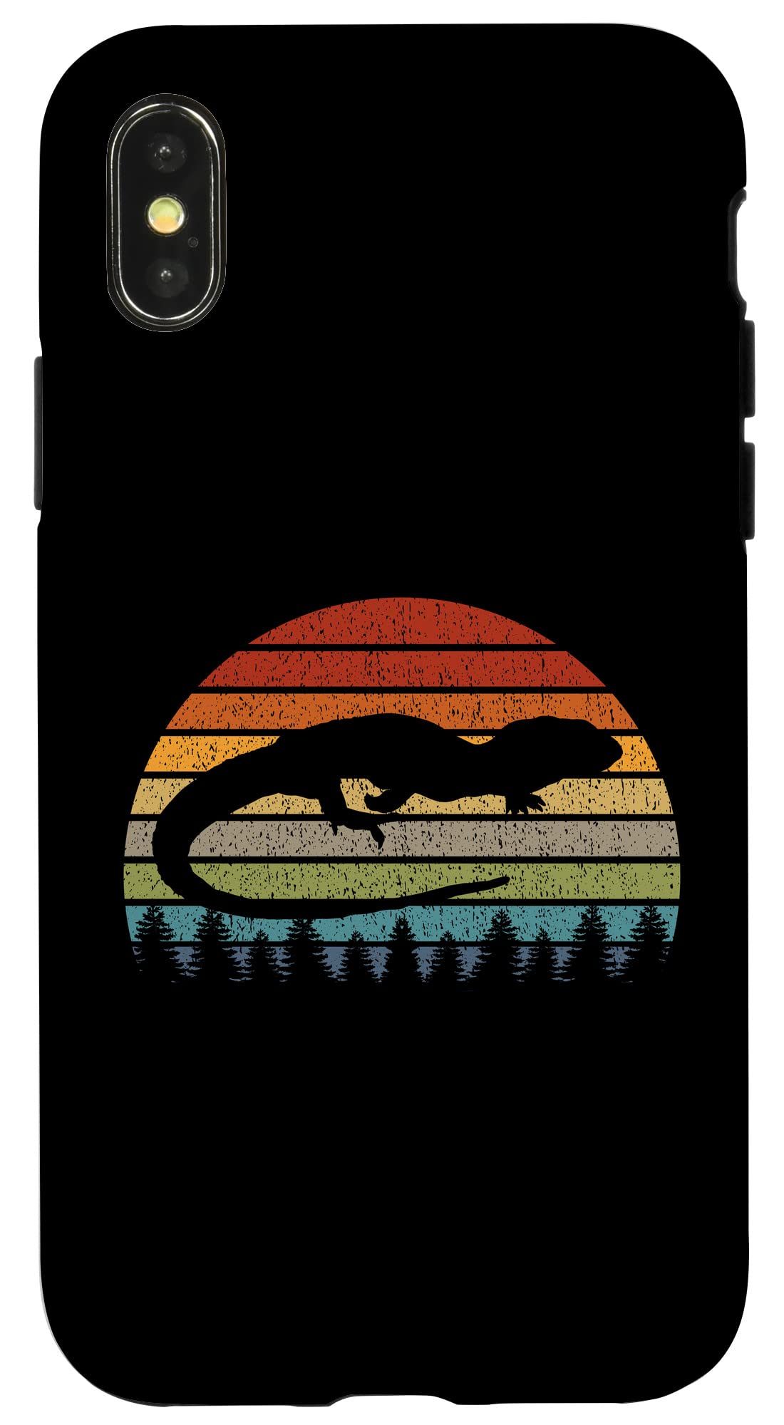 Funny Red Ackie Spiny-Tailed Monitor Lizard iPhone X/XS Case - Durable Protective Cover for Reptile Lovers - Perfect for Daily Use, Travel & Outdoor Adventures