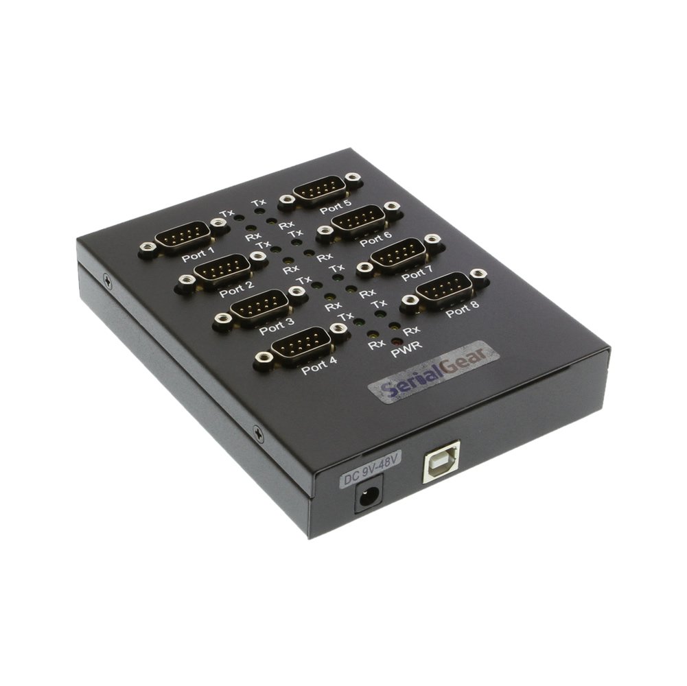 SerialGear® 8-Port USB to RS232 Serial Adapter Converter - Multi-Device Connectivity for Industrial Equipment, POS Systems & Legacy Devices