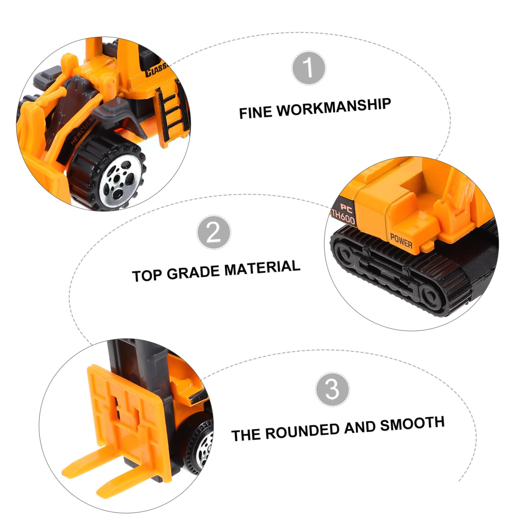 iFundom 8-Piece Construction Vehicle Toy Set - Engineering Trucks, Excavator & Toy Cars for Kids | STEM Learning, Pretend Play & Outdoor Sandbox Fun