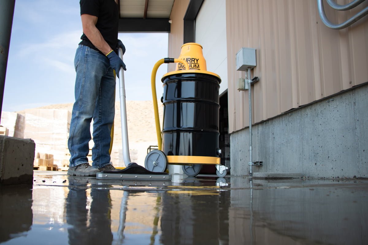 Dustless Industrial Slurry Vacuum System - 30 Gallon Capacity with Hose Kit | Heavy-Duty Wet/Dry Vac for Construction, Renovation & Concrete Work