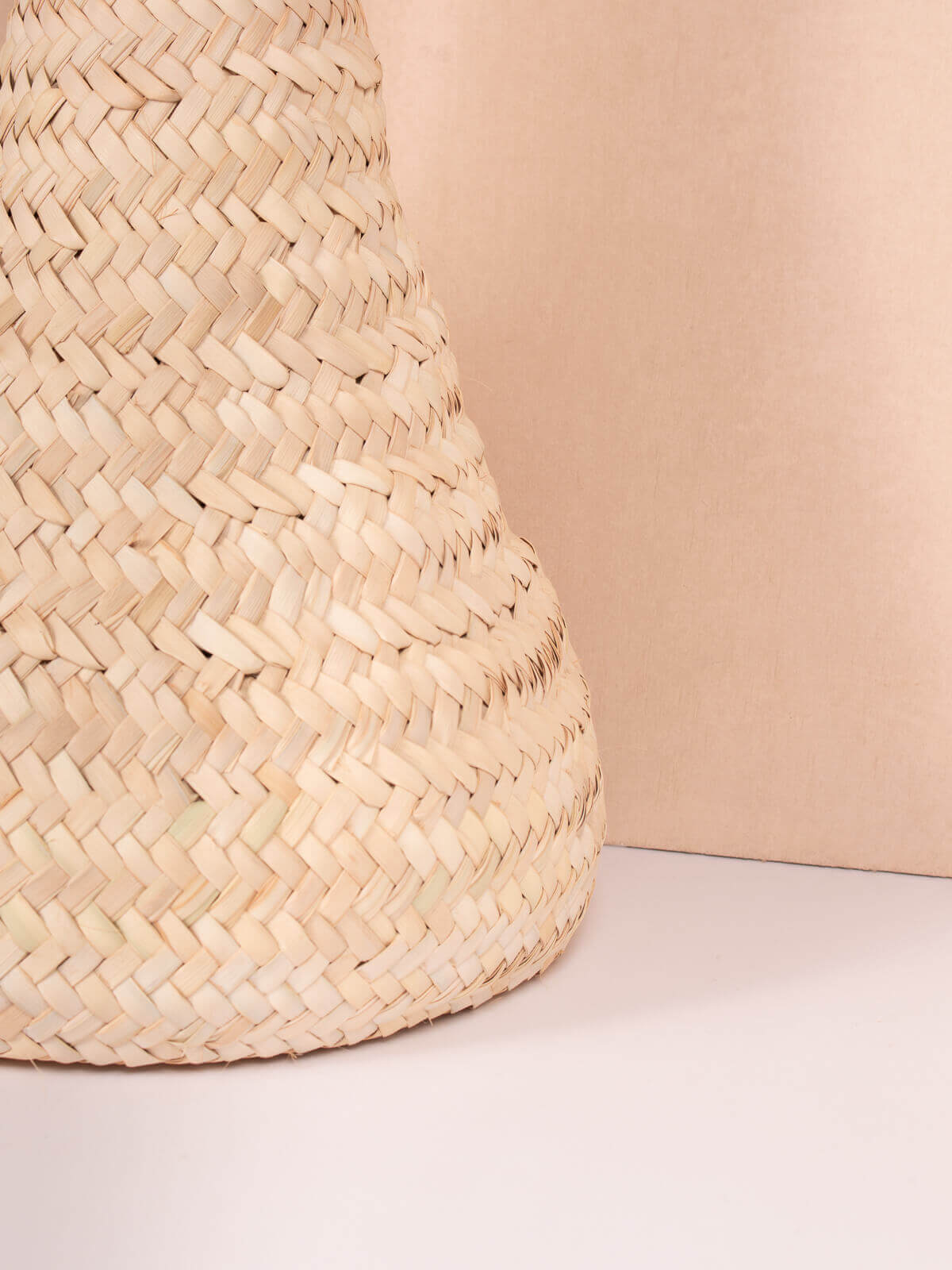 Handmade Moroccan Woven Vase - Boho Home Decor, Ethnic Wicker Basket for Flowers & Plants | Perfect for Living Room, Bedroom, or Office Decoration
