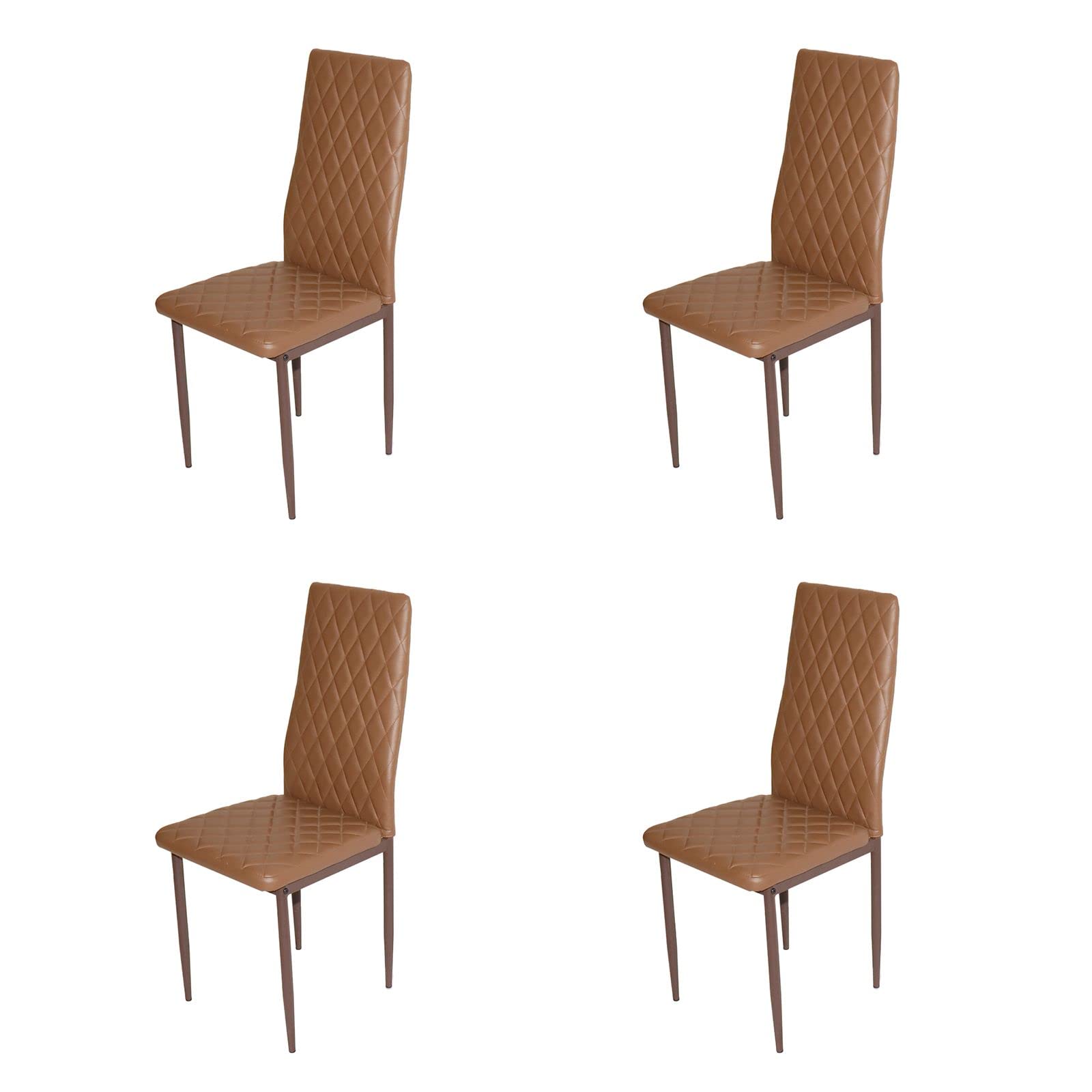 Modern Dining Chairs Set of 4 - Comfortable Kitchen & Dining Room Chairs for Home - Sturdy & Stylish Dining Table Chairs for Kitchen, Living Room & Restaurant Use