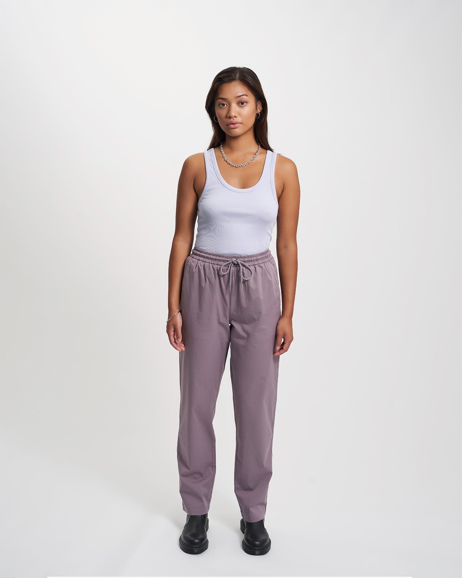 Organic Twill Pants for Women - Lava Grey | Comfortable & Eco-Friendly Casual Trousers for Work, Travel & Everyday Wear