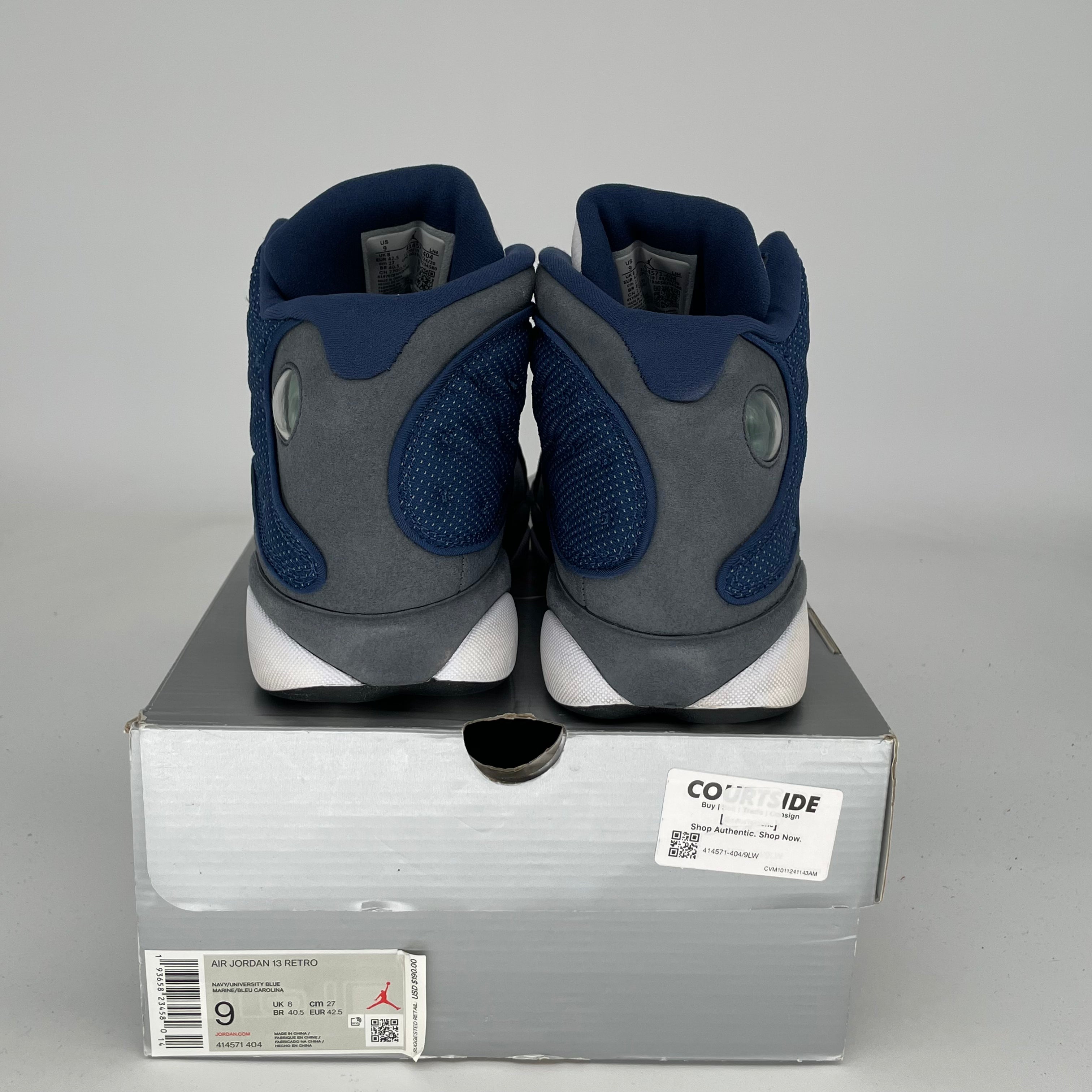 Original Air Jordan 13 Retro 'Flint' Basketball Shoes - Size 9 Men's (Style Code: 414571-404) - Perfect for Court Performance & Streetwear Fashion
