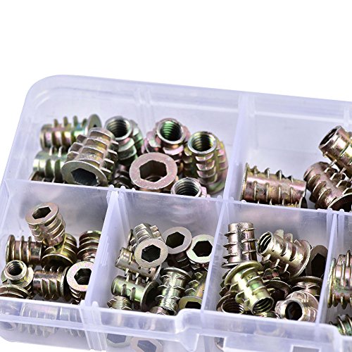 Durable Wear-Resistant Furniture Insert Nut - Heavy Duty Barrel Nut for Woodworking, Easy Installation for Plywood & Pine - Perfect for DIY Furniture Assembly & Repair