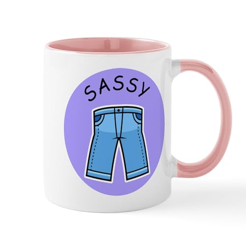 White/Pink Inside - Sassy Pants Mug