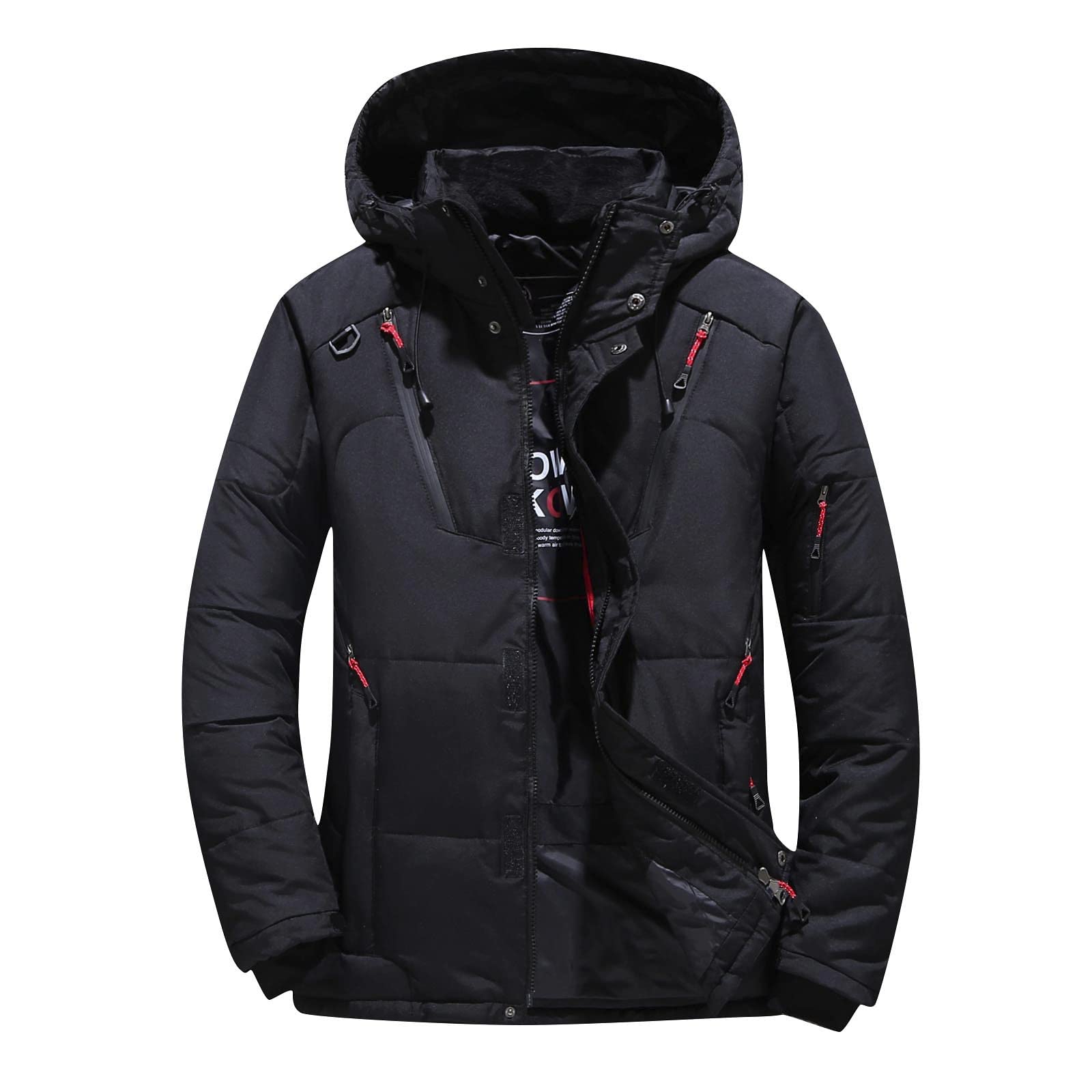 Men's Winter Coat - Warm Lined Thicken Parka Jacket with Removable Hood | Cold Weather Outerwear for Hiking, Snow & Daily Wear