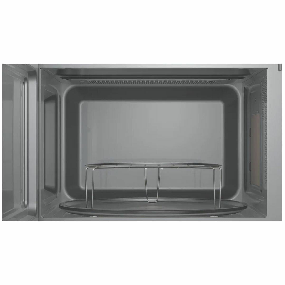 Bosch Series 2 Freestanding Microwave with Grill - 1000W Stainless Steel Kitchen Appliance (FEL053MS2A) - Perfect for Quick Meals, Reheating & Grilling in Modern Homes