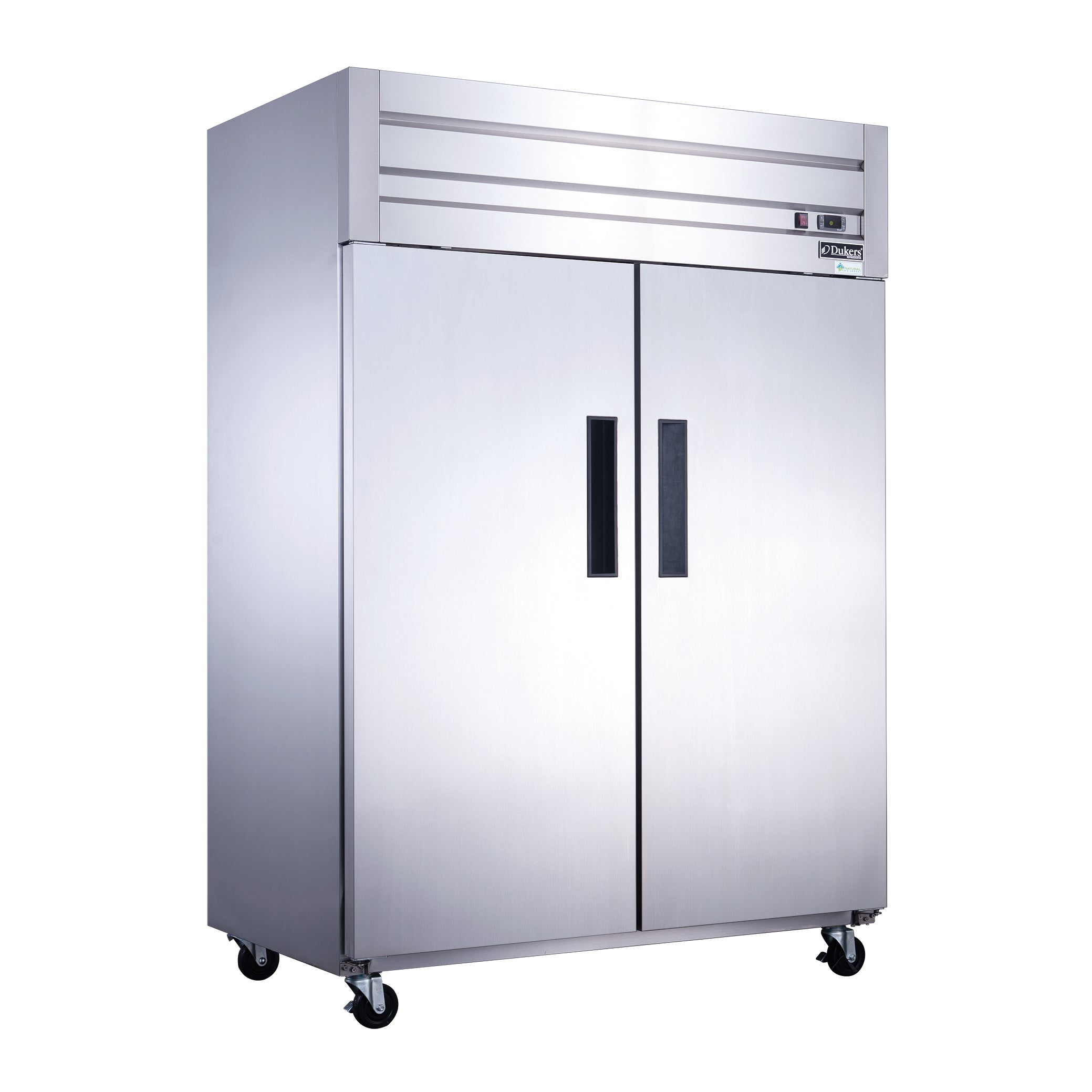Dukers D55AF 2-Door Commercial Freezer - Energy Efficient Upright Deep Freezer for Restaurants, Grocery Stores & Home Use
