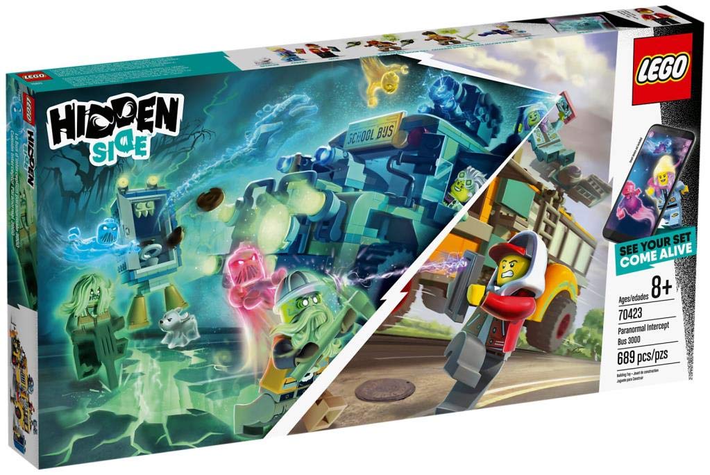 LEGO Hidden Side Interception Bus Building Toy with Augmented Reality - Custom Bus & Minifigures for Adventure Play (70423) | Perfect for Kids' Creative Play & AR Gaming Fun