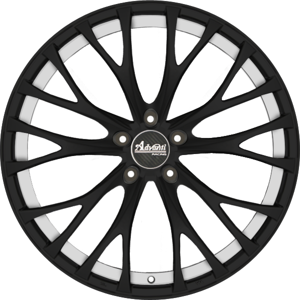 Advanti Fastoso Matte Black Machined Undercut 19x8.5 +30 5x120mm 74.1mm Wheel Rims - Perfect for Luxury Cars, SUVs & Performance Vehicles