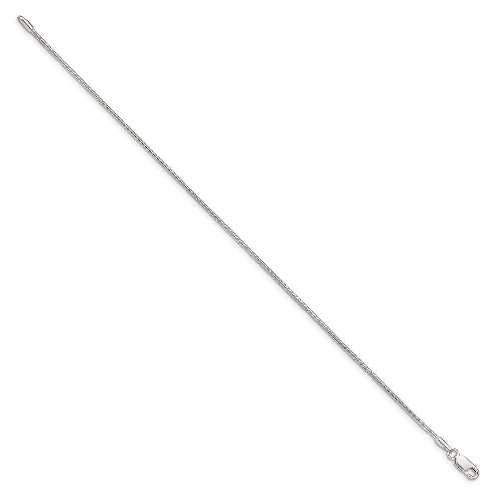 1.25mm Sterling Silver Snake Chain Anklet Bracelet - Elegant Ankle Jewelry for Women, Perfect for Daily Wear & Special Occasions