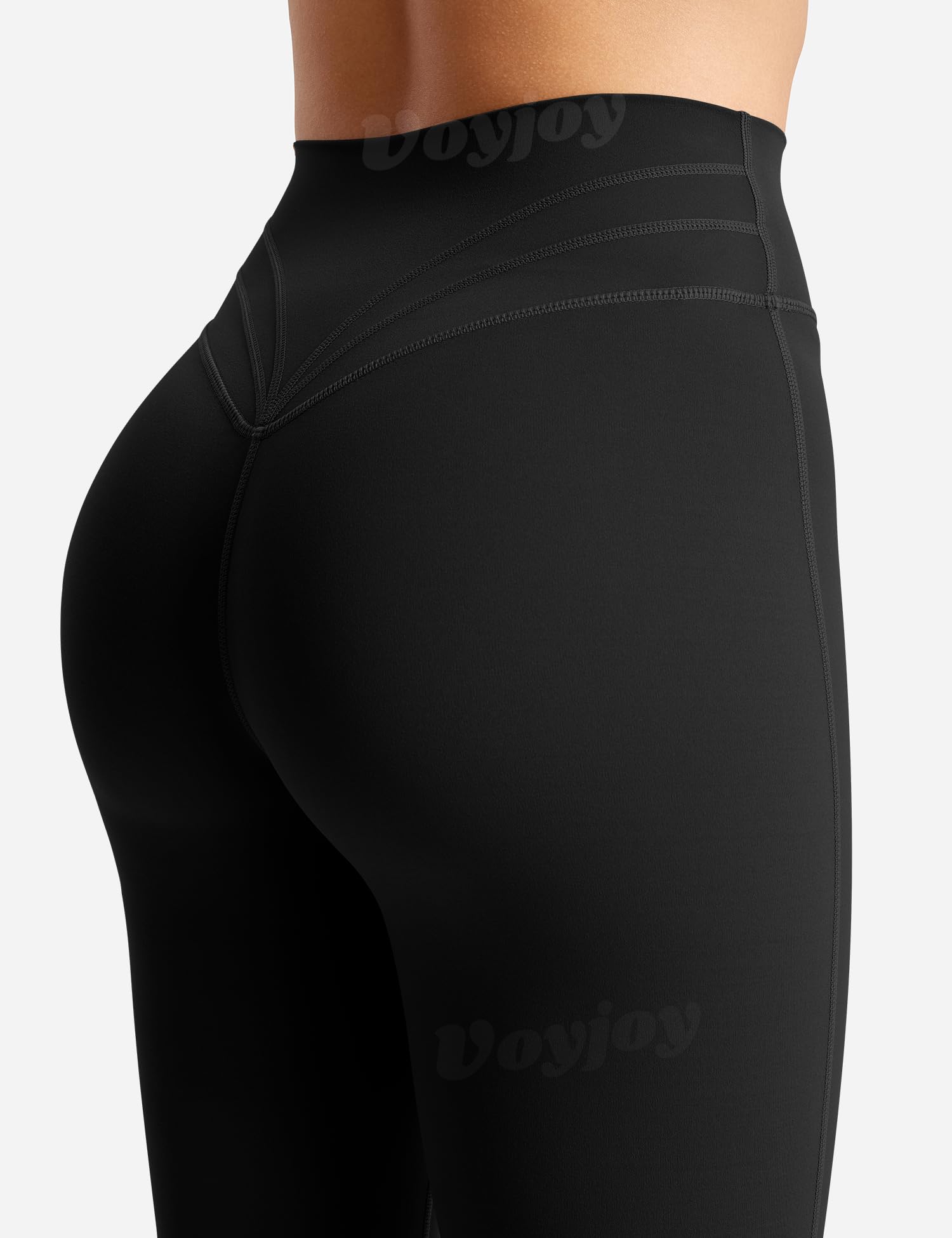 VOYJOY Women's High Waisted Bootcut Yoga Pants - Flare Leggings for Workout & Casual Wear - Butt Lifting Bell Bottom Tummy Control Leggings for Gym, Yoga, Running & Everyday Fashion