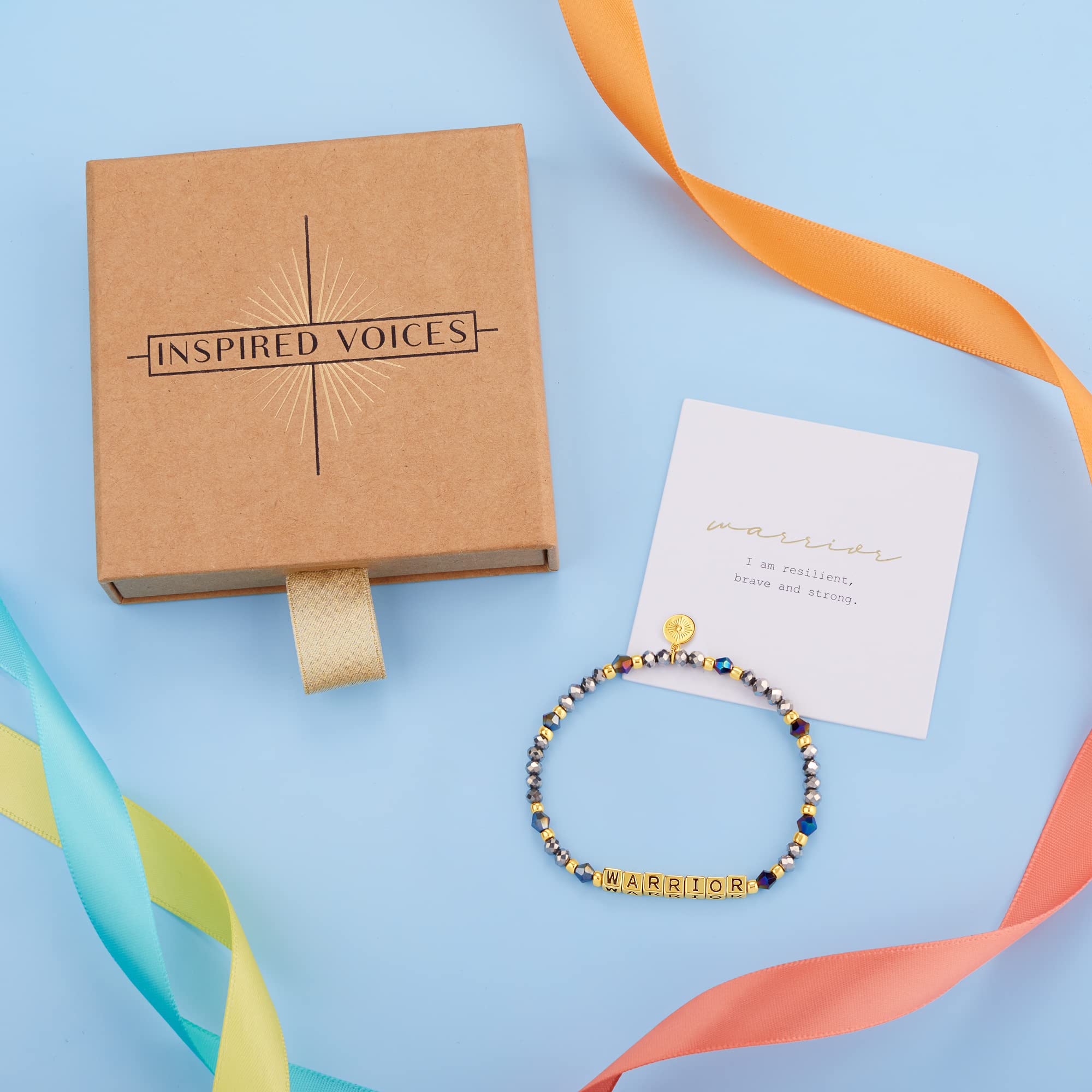 Inspired Voices Motivational Bracelets for Women - Inspirational Beaded Stretch Bracelets, Encouragement Jewelry Gifts | Perfect for Daily Wear, Meditation, Yoga & Positive Affirmation Practice