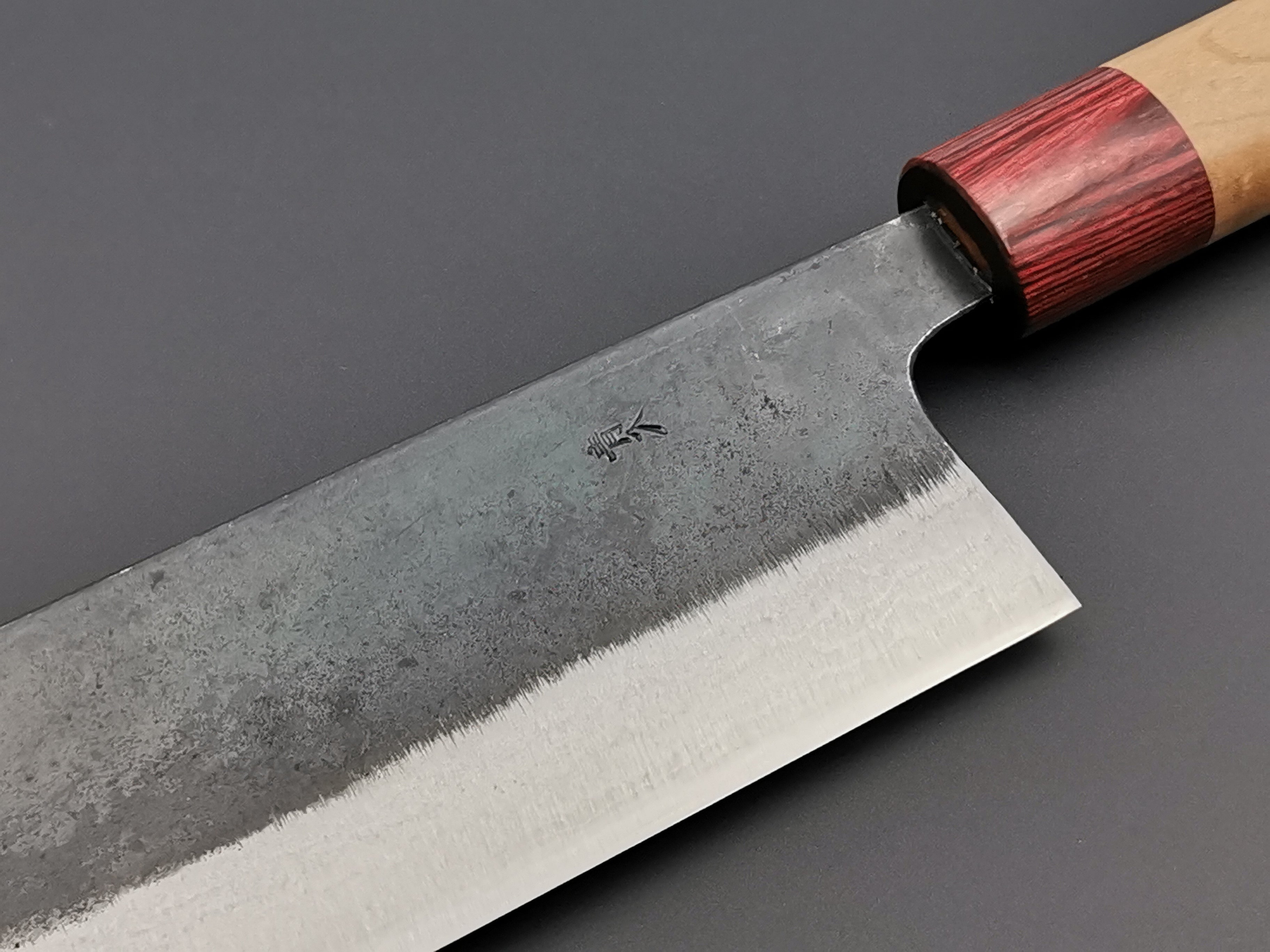 Premium Muneishi Aogami Damascus Nakiri Knife 165mm - Japanese High Carbon Steel Chef Knife for Slicing, Dicing & Chopping Vegetables - Perfect for Home Cooks & Professional Chefs