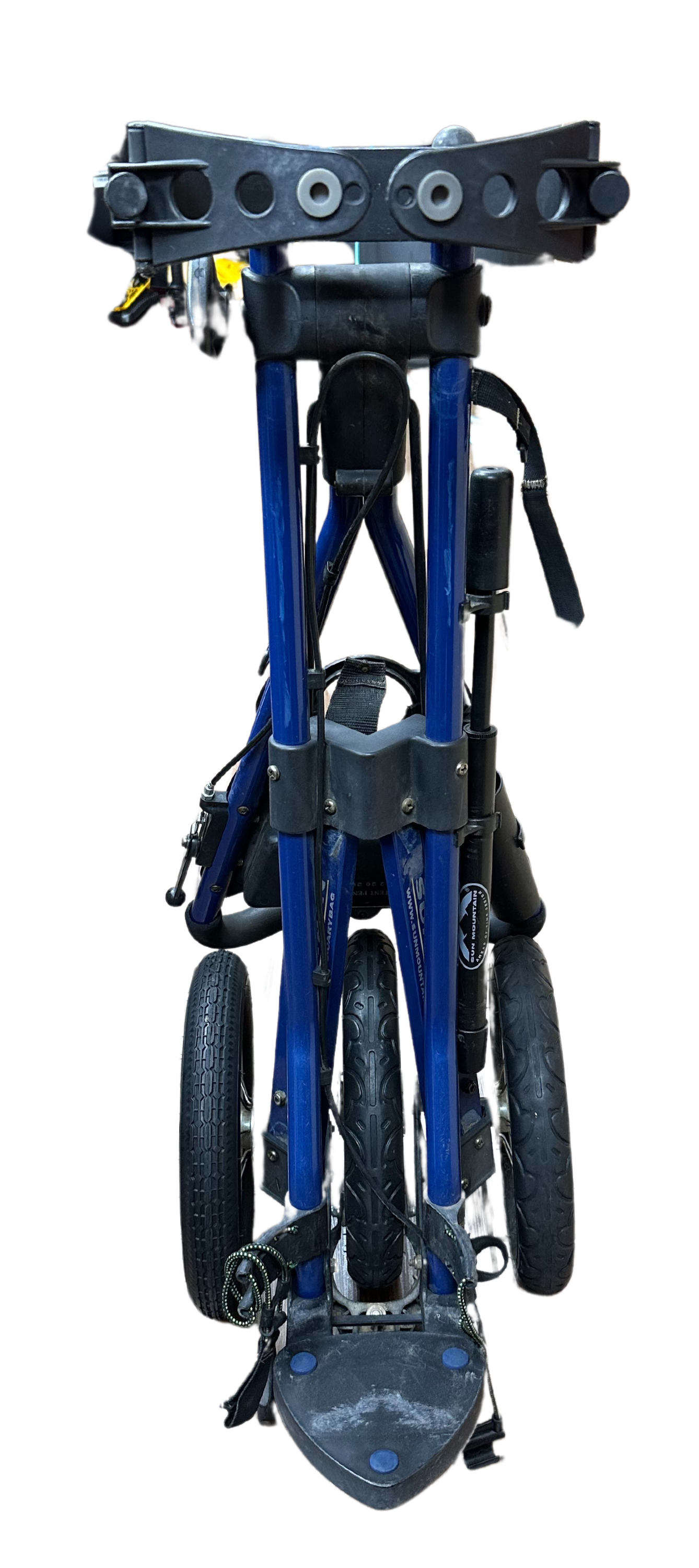 Sun Mountain Speed Cart V1 Golf Push Cart - Lightweight & Durable Blue Golf Caddy for Easy Course Navigation | Perfect for Walking Golfers & Local Pickup Available