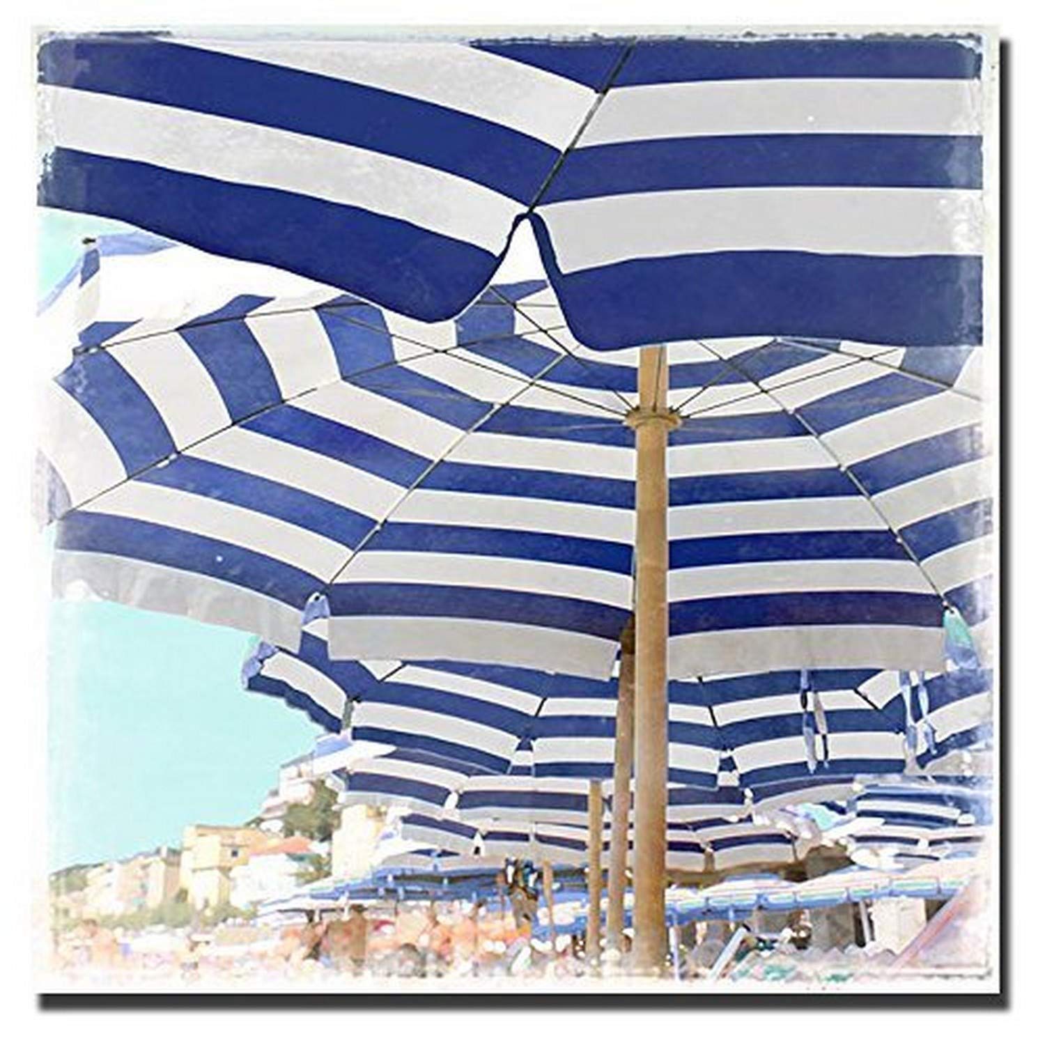 Artistic Home Gallery 3636F277TG Beach Club Wall Art - Coastal Decor for Living Room, Bedroom & Office - Perfect Beach House Decorations
