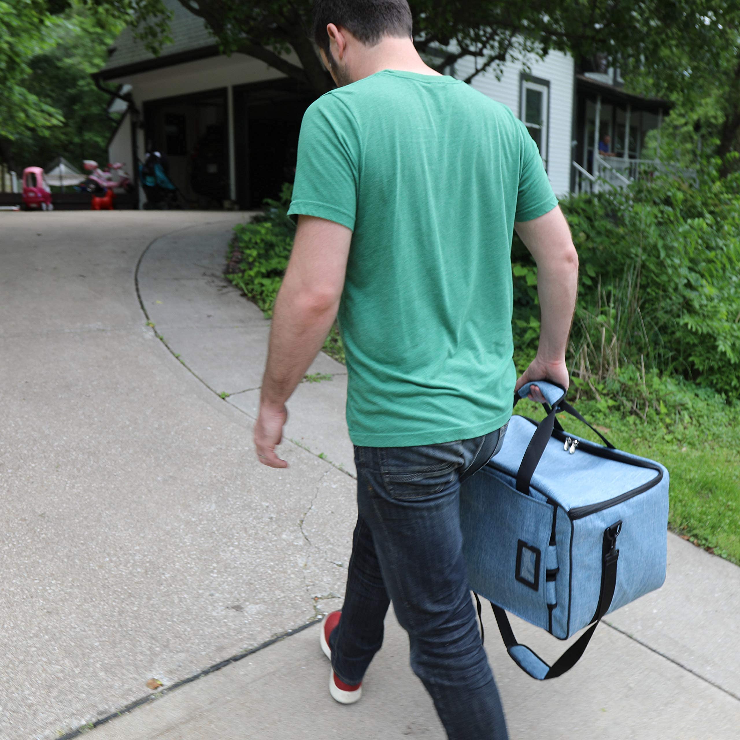 Premium Board Game Bag - Waterproof & Padded Storage Backpack with Adjustable Shoulder Straps & Luggage Slip - Perfect for Travel, Game Nights & Conventions