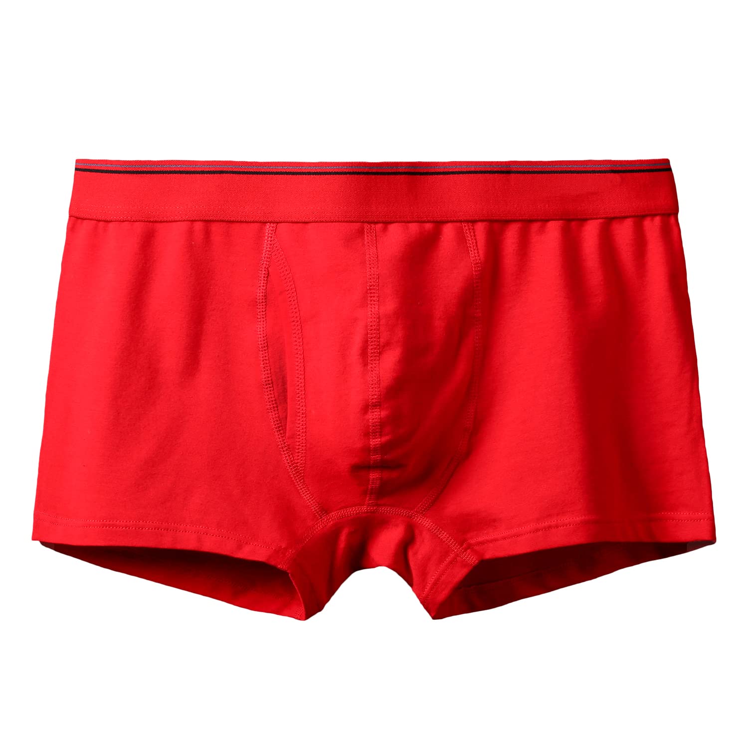 **Azuki Men's Cotton Boxer Briefs with Pouch & Placket - Breathable Soft Underwear for Everyday Comfort | Workout, Lounge & Travel**