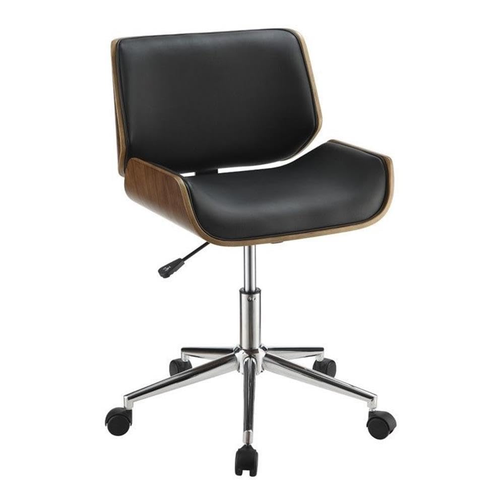 Home Square 4-Piece Office Furniture Set - Desk, Ergonomic Chair, Bookcase & Rolling File Cabinet for Home Office, Study Room or Workspace Organization