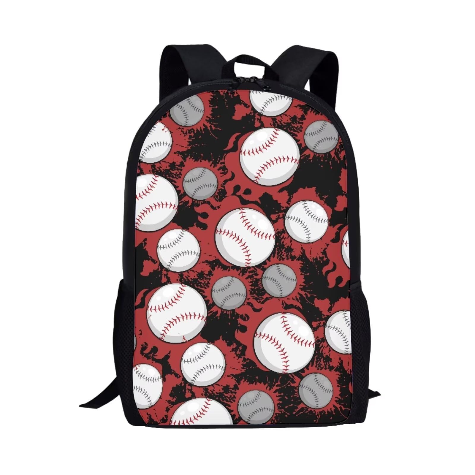 Buybai 17 Inch Laptop Backpack - Large Capacity Baseball School Backpack for Boys & Men, Adjustable Straps Travel Daypack, Work Book Bag Rucksack - Perfect for School, Work, Travel & Sports