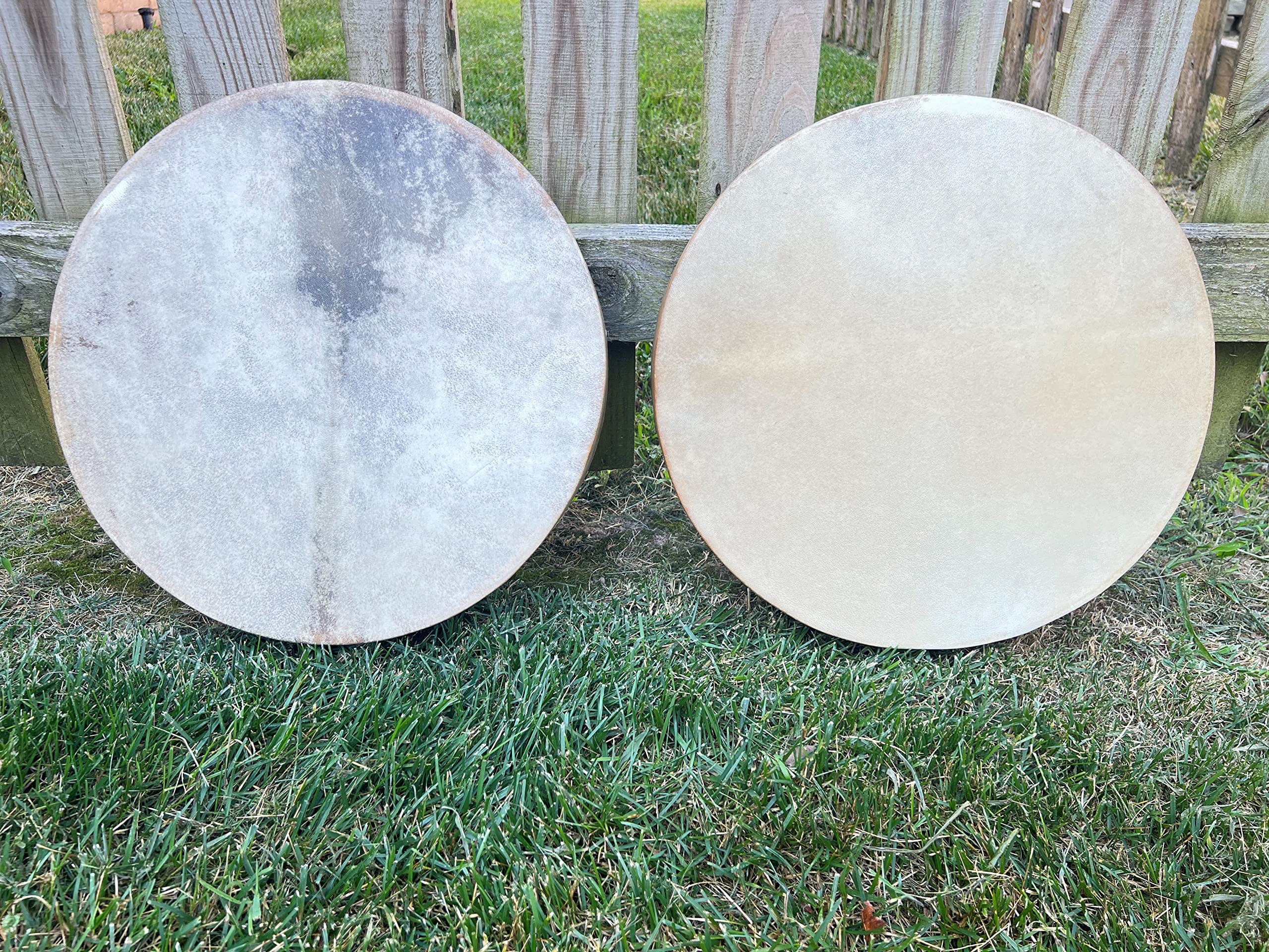 16 Inch Handmade Native American Style Shaman Drum with Buffalo Skin - Authentic Round Frame Drum for Meditation, Rituals & Spiritual Healing