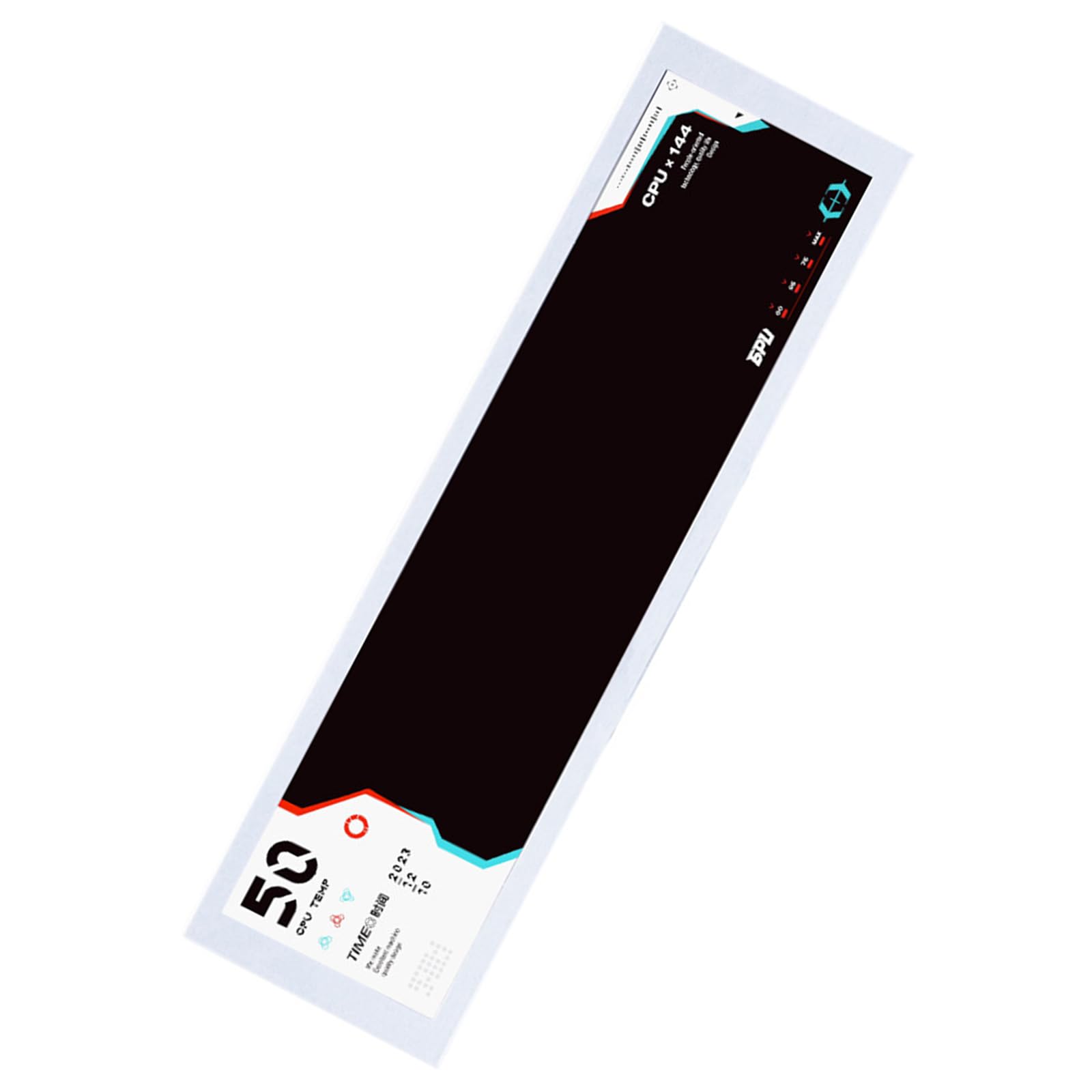 FOLODA 8.8 Inch PC Temperature Monitor - Wide LCD Display for CPU GPU Sensor Panel with USB Connection | Perfect for Gaming Rigs, Workstations & PC Builds