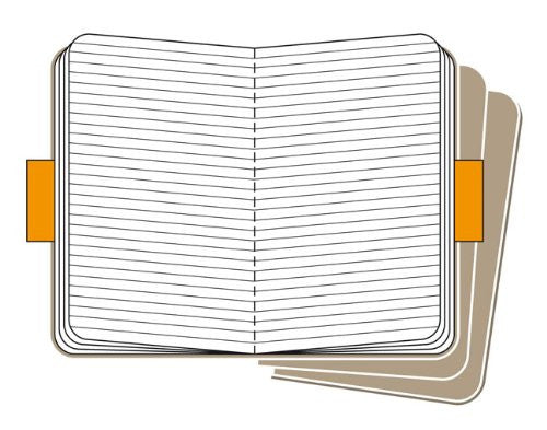 Premium Moleskine Ruled Cahier Journal Set - 3 Pack with Durable Cardboard Cover for Note Taking, Sketching & Daily Planning | Perfect for Students, Artists & Professionals