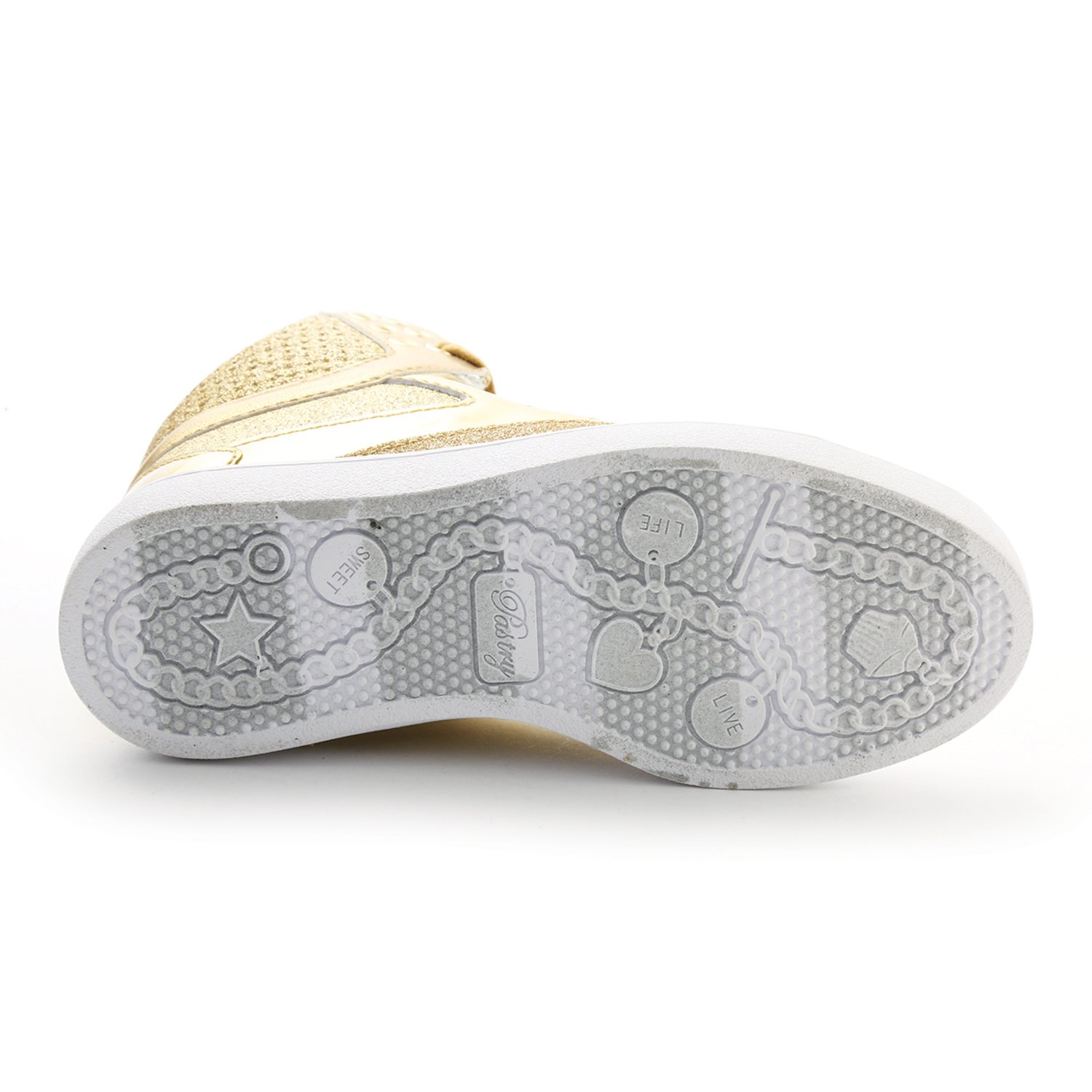 Women's Pastry Pop Tart Glitter High-Top Sneakers - Fashion Dance Shoes for Jazz, Hip Hop & Performance | Comfortable & Stylish for Parties, Concerts & Dance Classes