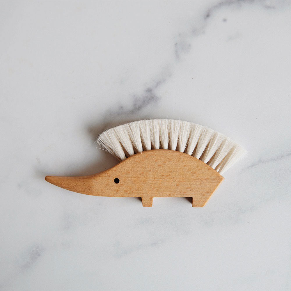 Soft Bristle Hedgehog Table Brush for Dusting and Cleaning - Perfect for Home, Office, and Car Interior Maintenance